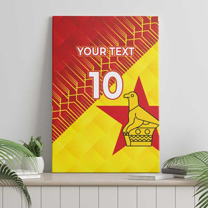 Custom Zimbabwe Cricket Canvas Wall Art Flame Warriors Zimbabwe Spirit - African Pride