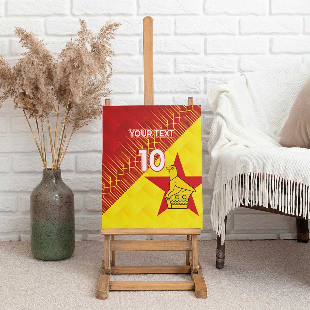 Custom Zimbabwe Cricket Canvas Wall Art Flame Warriors Zimbabwe Spirit - African Pride