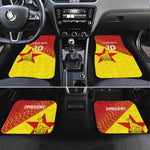Custom Zimbabwe Cricket Car Mats Flame Warriors Zimbabwe Spirit - African Pride