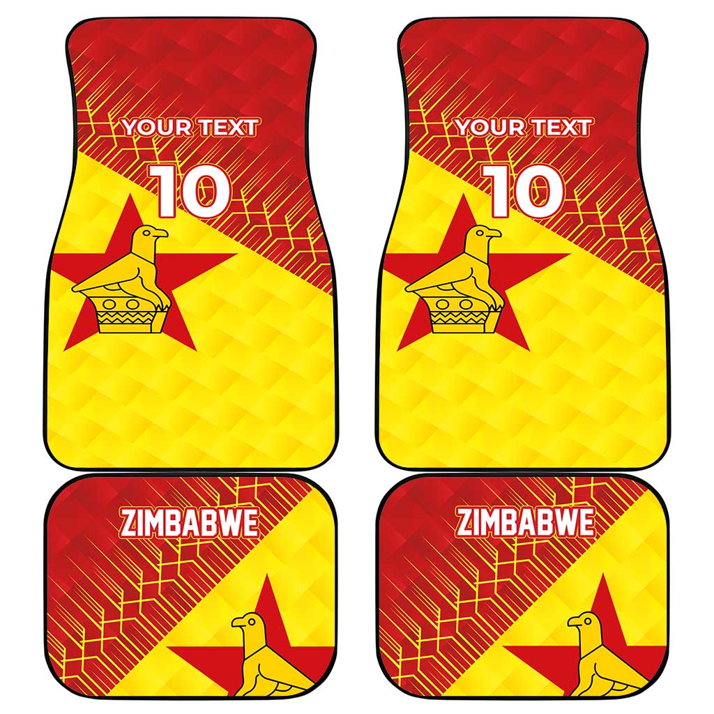 Custom Zimbabwe Cricket Car Mats Flame Warriors Zimbabwe Spirit - African Pride