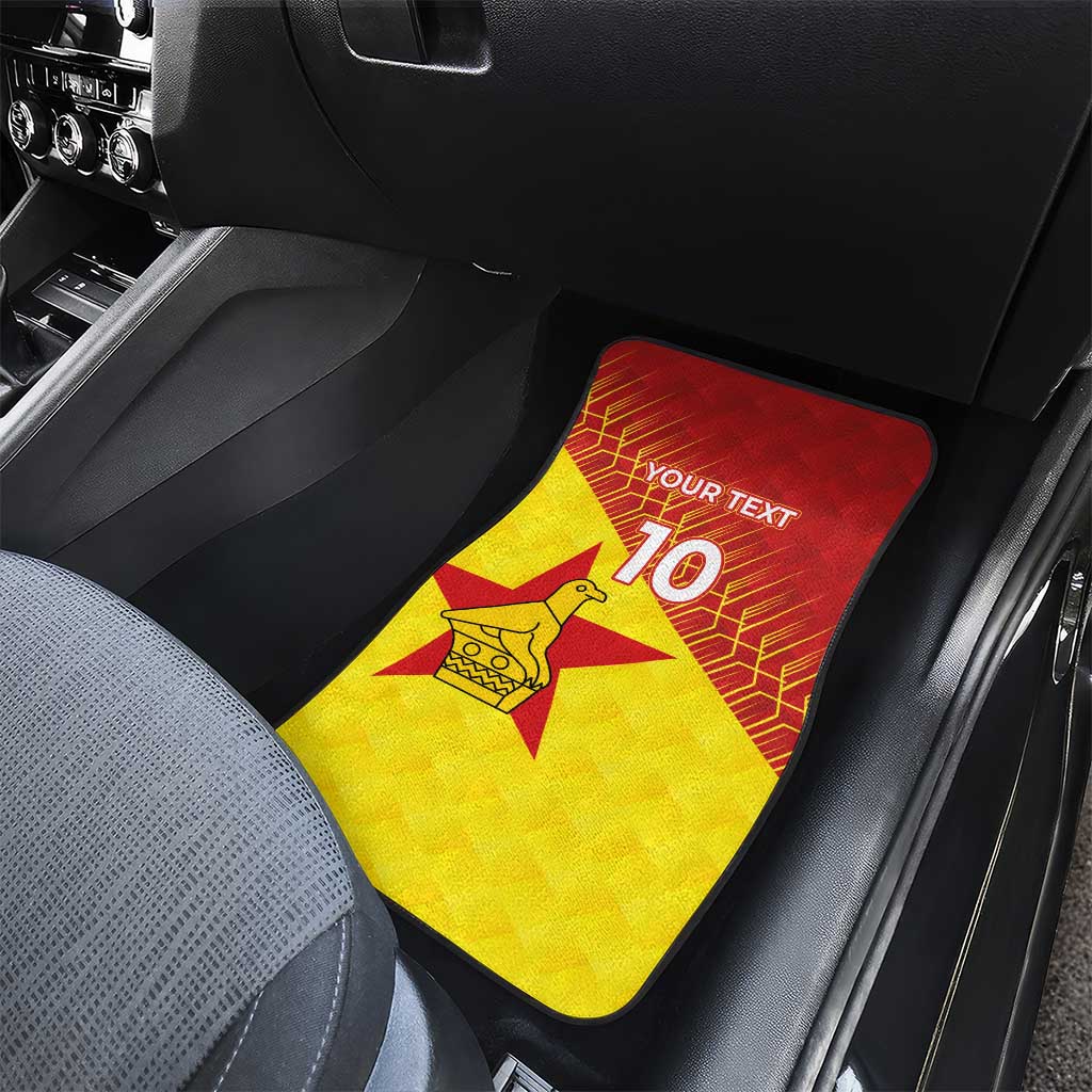 Custom Zimbabwe Cricket Car Mats Flame Warriors Zimbabwe Spirit - African Pride