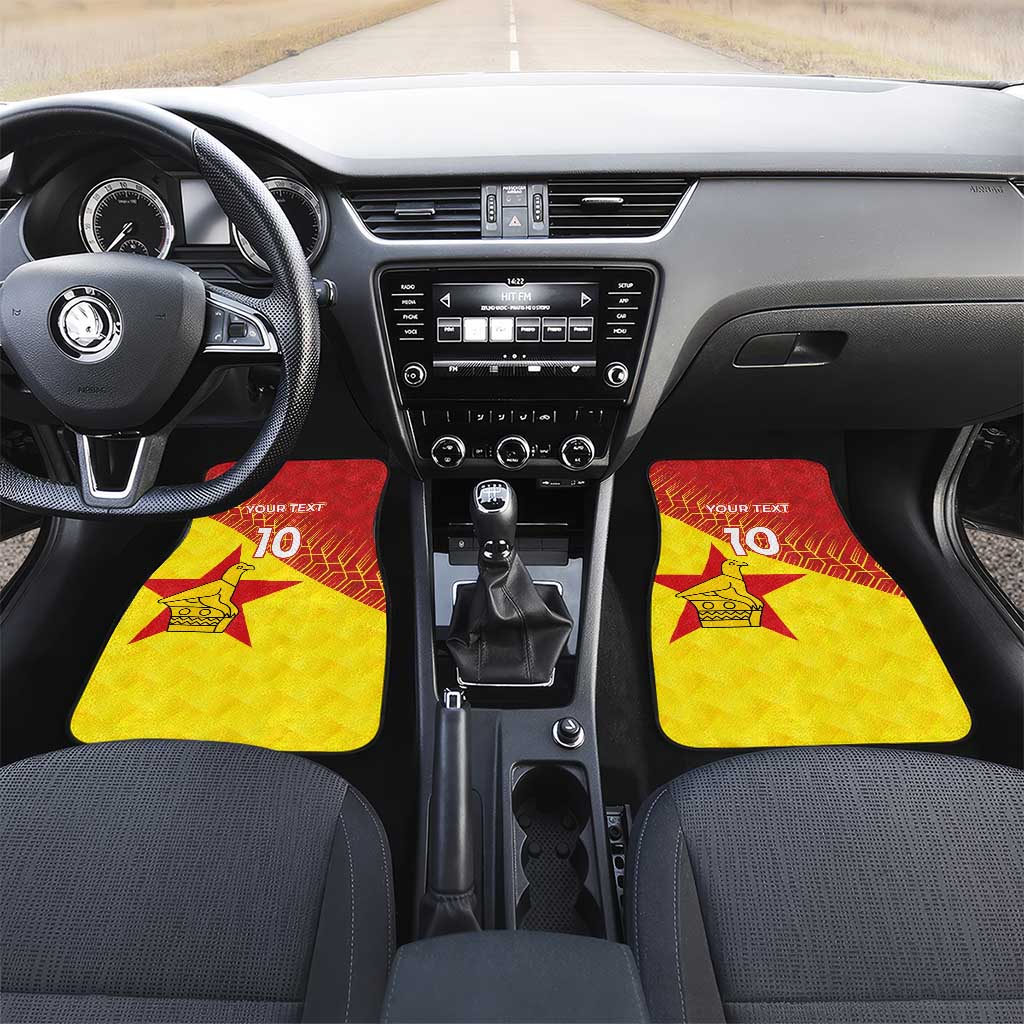 Custom Zimbabwe Cricket Car Mats Flame Warriors Zimbabwe Spirit - African Pride
