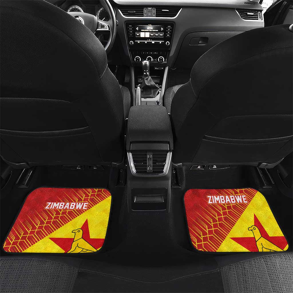 Custom Zimbabwe Cricket Car Mats Flame Warriors Zimbabwe Spirit - African Pride