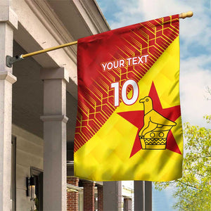 Custom Zimbabwe Cricket Garden Flag Flame Warriors Zimbabwe Spirit - African Pride