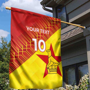Custom Zimbabwe Cricket Garden Flag Flame Warriors Zimbabwe Spirit - African Pride