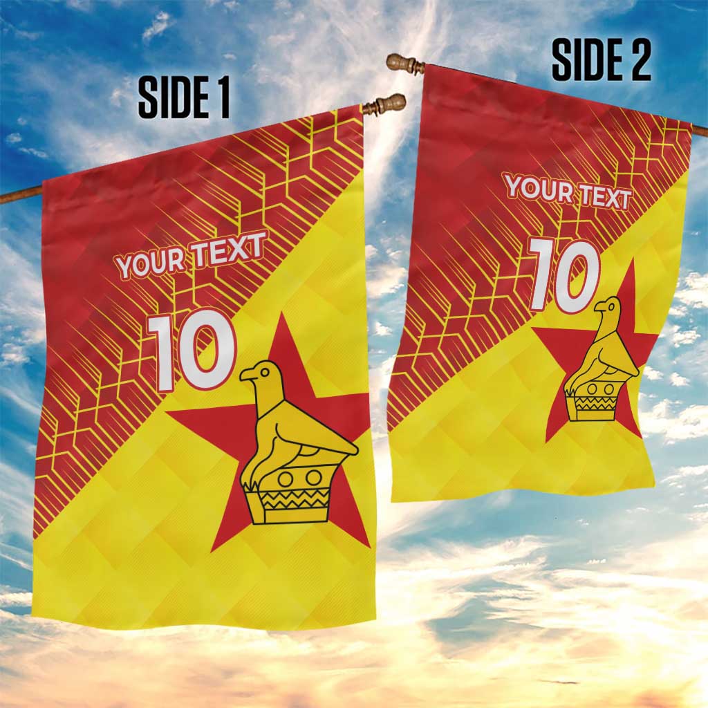 Custom Zimbabwe Cricket Garden Flag Flame Warriors Zimbabwe Spirit - African Pride