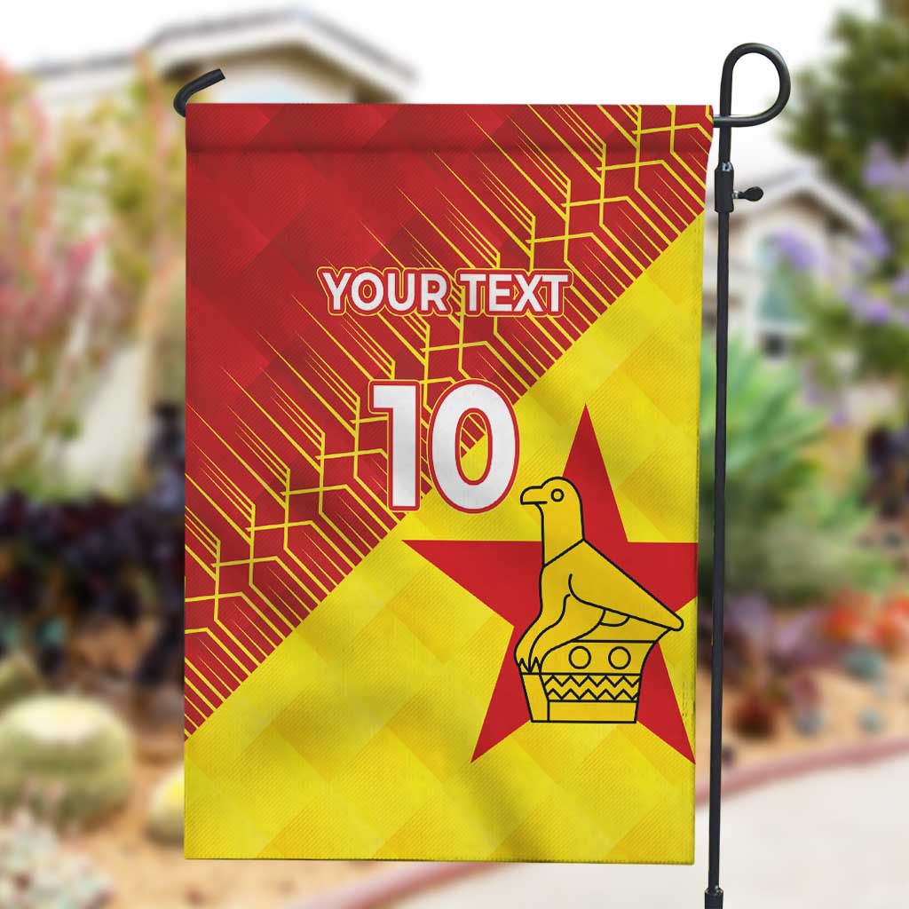Custom Zimbabwe Cricket Garden Flag Flame Warriors Zimbabwe Spirit - African Pride
