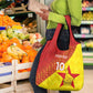 Custom Zimbabwe Cricket Grocery Bag Flame Warriors Zimbabwe Spirit - African Pride
