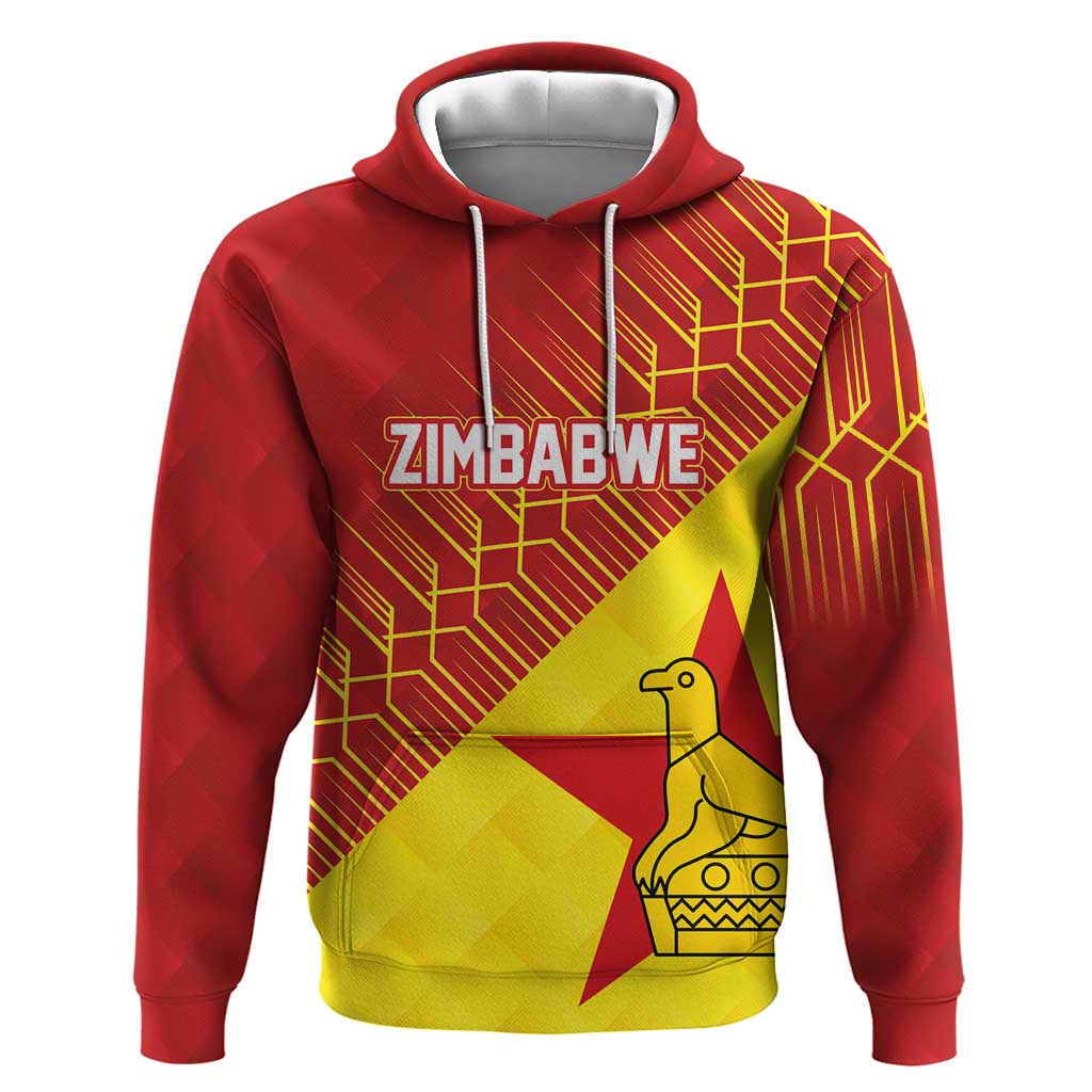 Custom Zimbabwe Cricket Hoodie Flame Warriors Zimbabwe Spirit - African Pride