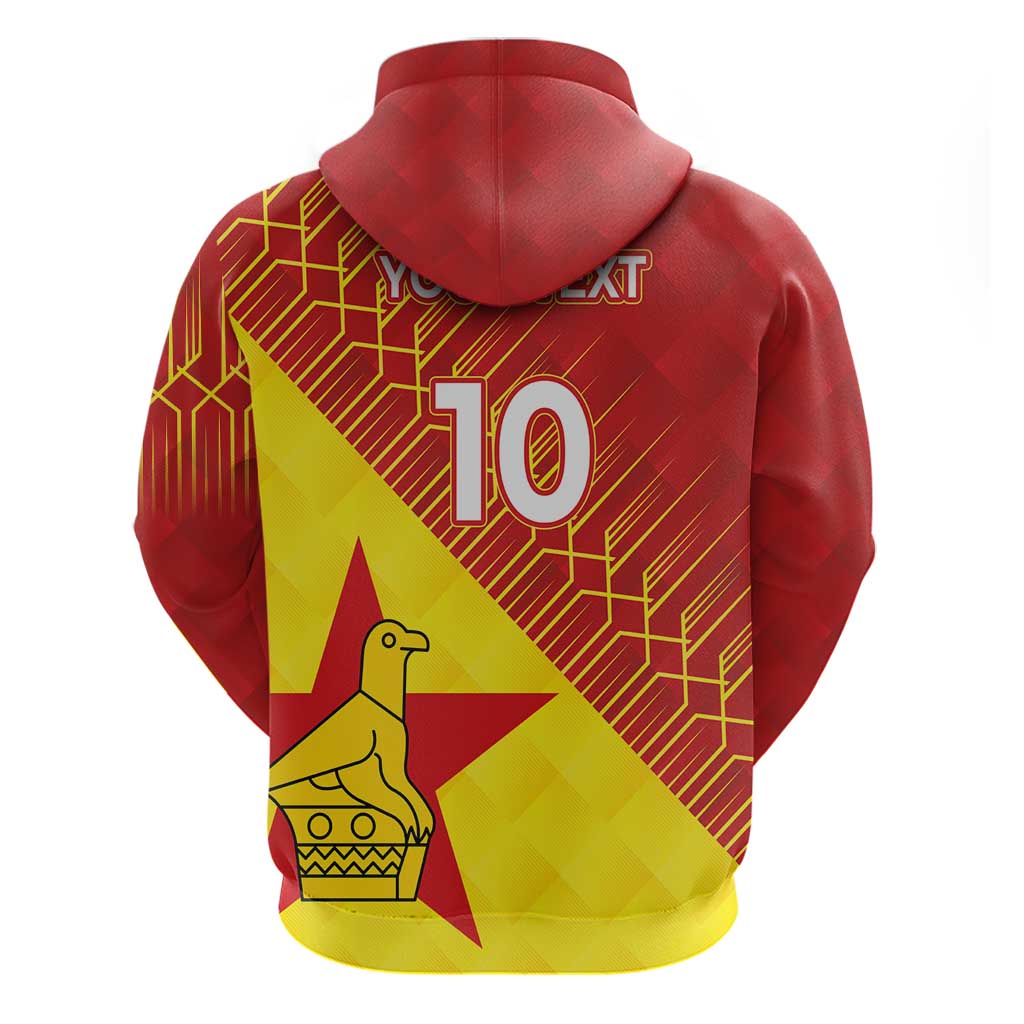 Custom Zimbabwe Cricket Hoodie Flame Warriors Zimbabwe Spirit - African Pride