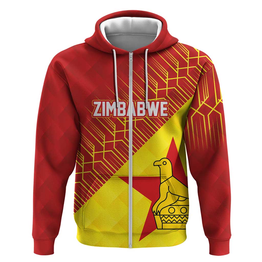 Custom Zimbabwe Cricket Hoodie Flame Warriors Zimbabwe Spirit - African Pride