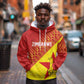 Custom Zimbabwe Cricket Hoodie Flame Warriors Zimbabwe Spirit - African Pride