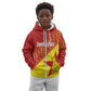 Custom Zimbabwe Cricket Kid Hoodie Flame Warriors Zimbabwe Spirit - African Pride