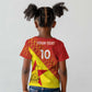Custom Zimbabwe Cricket Kid T shirt Flame Warriors Zimbabwe Spirit - African Pride