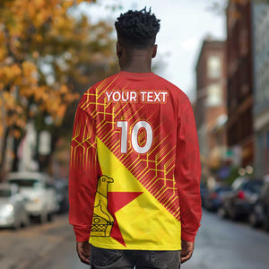 Custom Zimbabwe Cricket Long Sleeve Shirt Flame Warriors Zimbabwe Spirit - African Pride