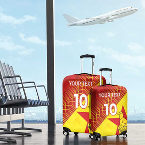 Custom Zimbabwe Cricket Luggage Cover Flame Warriors Zimbabwe Spirit - African Pride