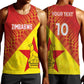 Custom Zimbabwe Cricket Men Tank Top Flame Warriors Zimbabwe Spirit - African Pride