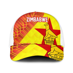 Zimbabwe Cricket Mesh Trucker Cap Flame Warriors Zimbabwe Spirit - African Pride