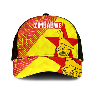 Zimbabwe Cricket Mesh Trucker Cap Flame Warriors Zimbabwe Spirit - African Pride