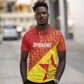 Custom Zimbabwe Cricket Polo Shirt Flame Warriors Zimbabwe Spirit - African Pride