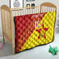 Custom Zimbabwe Cricket Quilt Flame Warriors Zimbabwe Spirit - African Pride