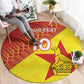 Custom Zimbabwe Cricket Round Carpet Flame Warriors Zimbabwe Spirit - African Pride