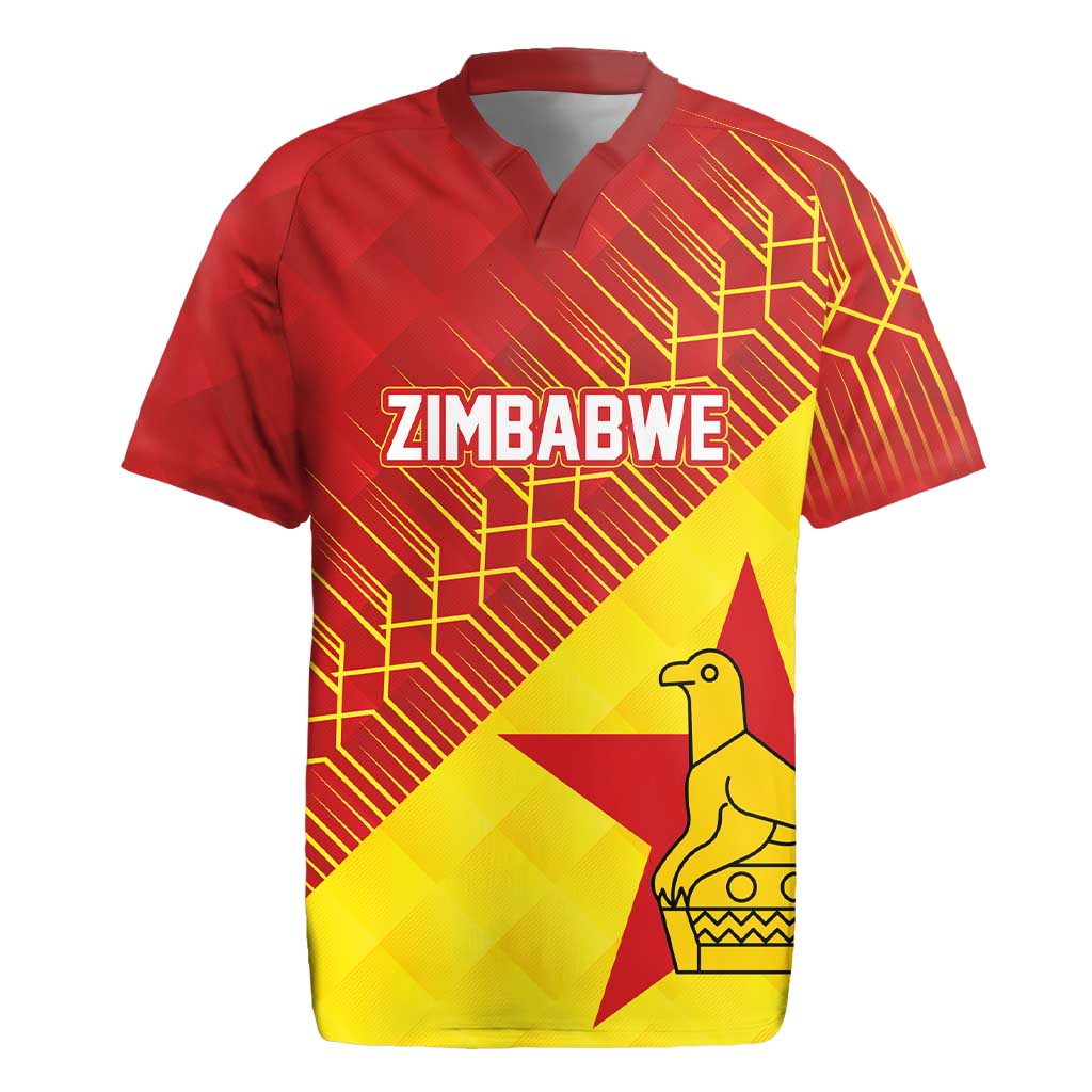 Custom Zimbabwe Cricket Rugby Jersey Flame Warriors Zimbabwe Spirit - African Pride