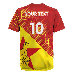 Custom Zimbabwe Cricket Rugby Jersey Flame Warriors Zimbabwe Spirit - African Pride