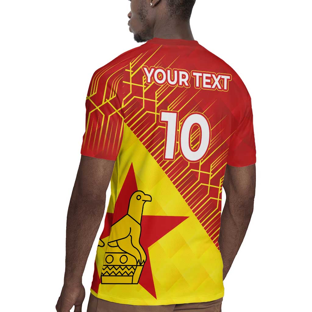 Custom Zimbabwe Cricket Rugby Jersey Flame Warriors Zimbabwe Spirit - African Pride