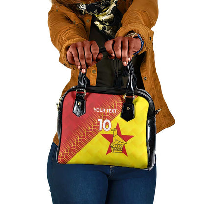 Custom Zimbabwe Cricket Shoulder Handbag Flame Warriors Zimbabwe Spirit - African Pride