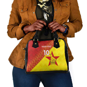 Custom Zimbabwe Cricket Shoulder Handbag Flame Warriors Zimbabwe Spirit - African Pride