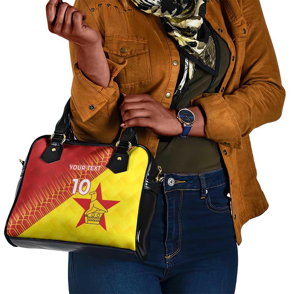 Custom Zimbabwe Cricket Shoulder Handbag Flame Warriors Zimbabwe Spirit - African Pride