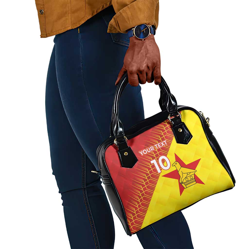 Custom Zimbabwe Cricket Shoulder Handbag Flame Warriors Zimbabwe Spirit - African Pride