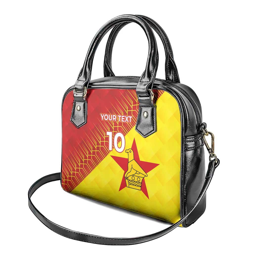 Custom Zimbabwe Cricket Shoulder Handbag Flame Warriors Zimbabwe Spirit - African Pride