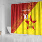 Custom Zimbabwe Cricket Shower Curtain Flame Warriors Zimbabwe Spirit - African Pride