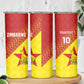 Custom Zimbabwe Cricket Skinny Tumbler Flame Warriors Zimbabwe Spirit - African Pride