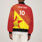 Custom Zimbabwe Cricket Sleeve Zip Bomber Jacket Flame Warriors Zimbabwe Spirit - African Pride