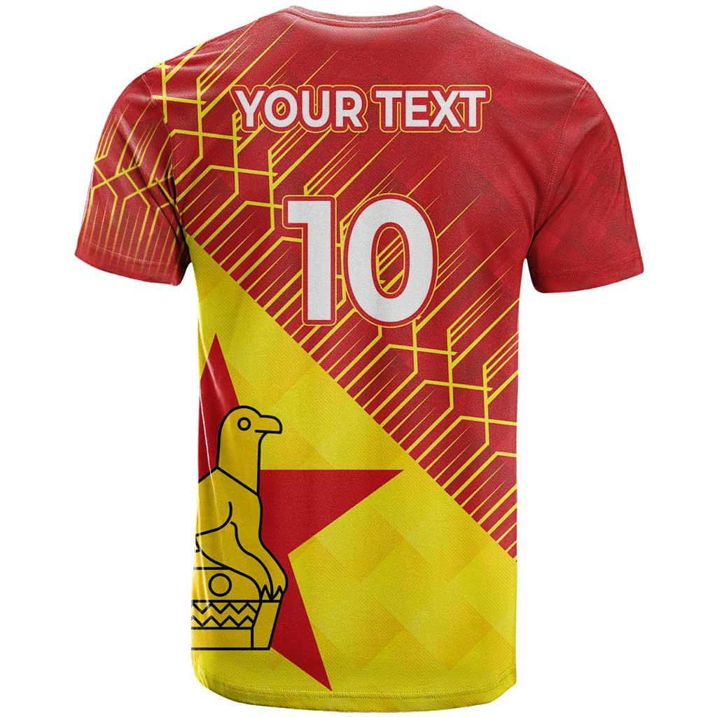Custom Zimbabwe Cricket T shirt Flame Warriors Zimbabwe Spirit - African Pride