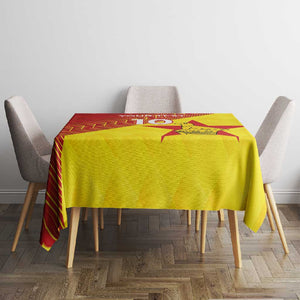 Custom Zimbabwe Cricket Tablecloth Flame Warriors Zimbabwe Spirit - African Pride