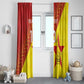 Custom Zimbabwe Cricket Window Curtain Flame Warriors Zimbabwe Spirit - African Pride