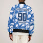 Cape Verde Football Bomber Jacket Blue Sharks - Unbeaten in 90 Minutes