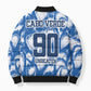 Cape Verde Football Bomber Puffer Jacket Blue Sharks - Unbeaten in 90 Minutes