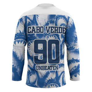 Cape Verde Football Hockey Jersey Blue Sharks - Unbeaten in 90 Minutes