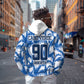Cape Verde Football Hoodie Blue Sharks - Unbeaten in 90 Minutes