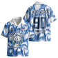 Cape Verde Football Kid Hawaiian Shirt Blue Sharks - Unbeaten in 90 Minutes