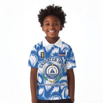 Cape Verde Football Kid Polo Shirt Blue Sharks - Unbeaten in 90 Minutes