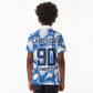 Cape Verde Football Kid Polo Shirt Blue Sharks - Unbeaten in 90 Minutes