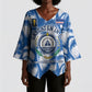 Cape Verde Football Kimono Sleeve Blouse Blue Sharks - Unbeaten in 90 Minutes