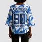 Cape Verde Football Kimono Sleeve Blouse Blue Sharks - Unbeaten in 90 Minutes