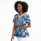 Cape Verde Football Scrub Top Blue Sharks - Unbeaten in 90 Minutes